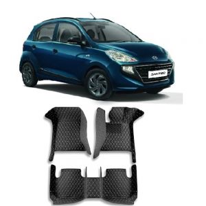 Floor Mats for Santro New  - Black